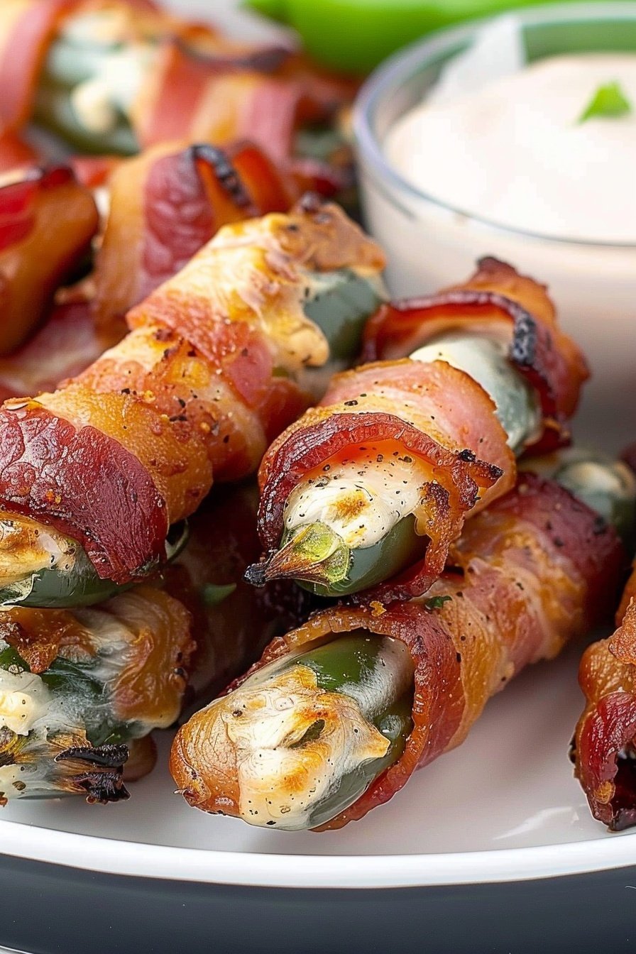 Bacon-Wrapped Jalapeno Poppers