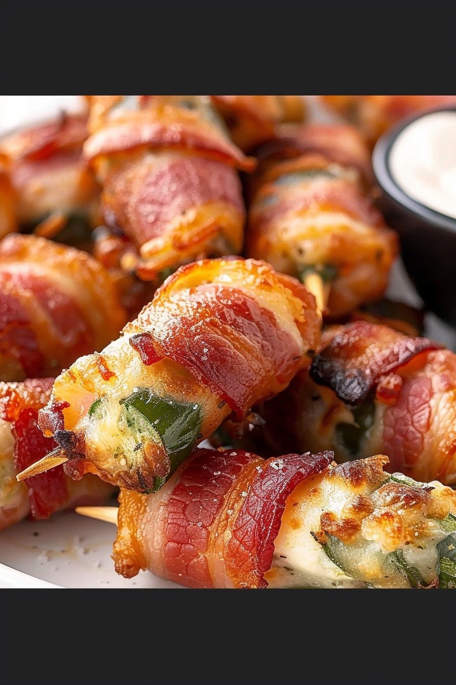 Bacon-Wrapped Jalapeno Poppers