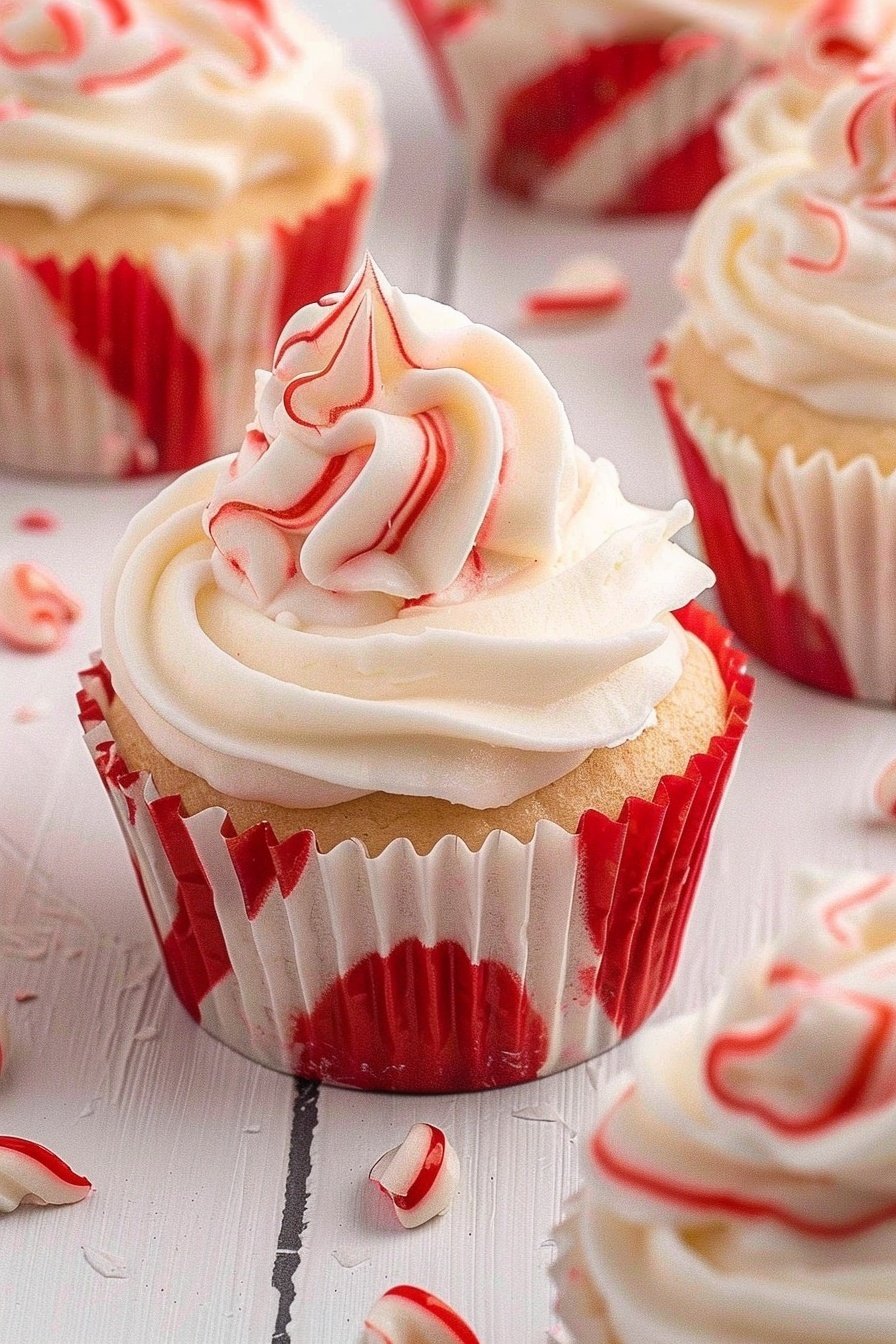 Candy Cane Cupcakes
