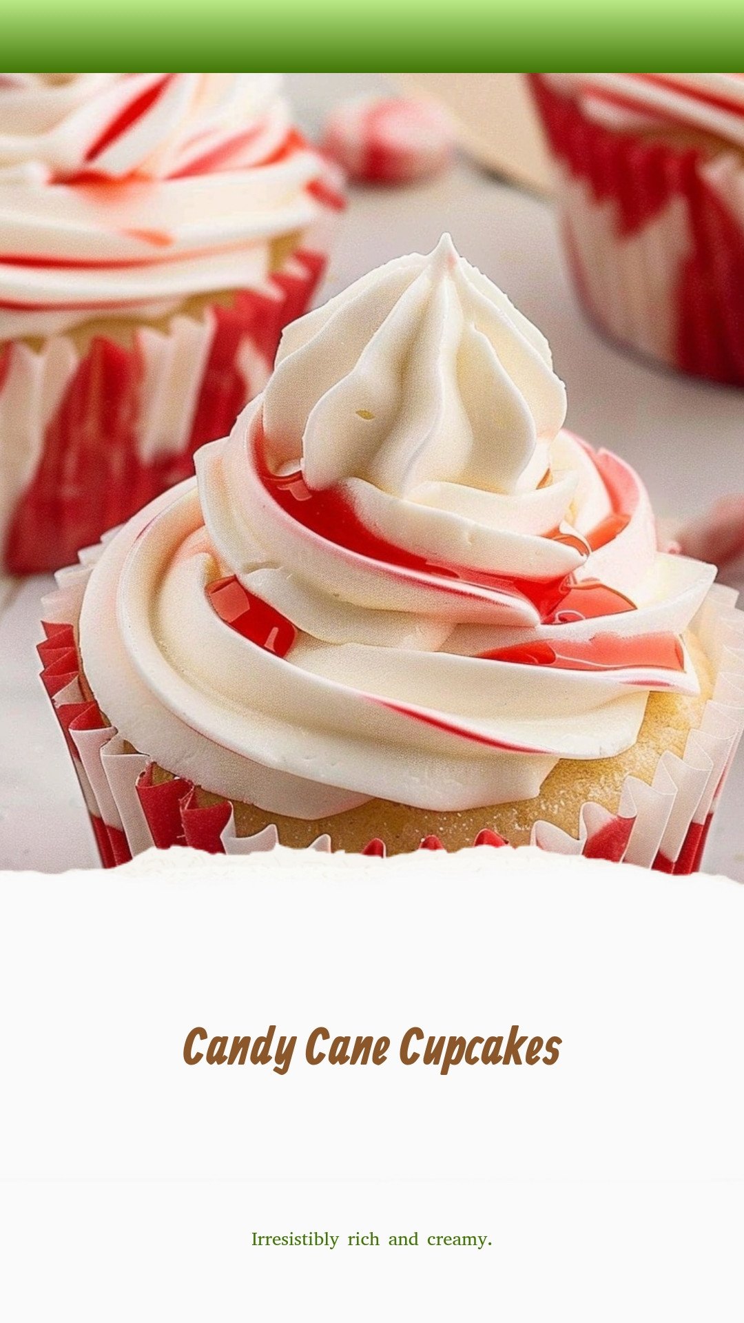 Candy Cane Cupcakes