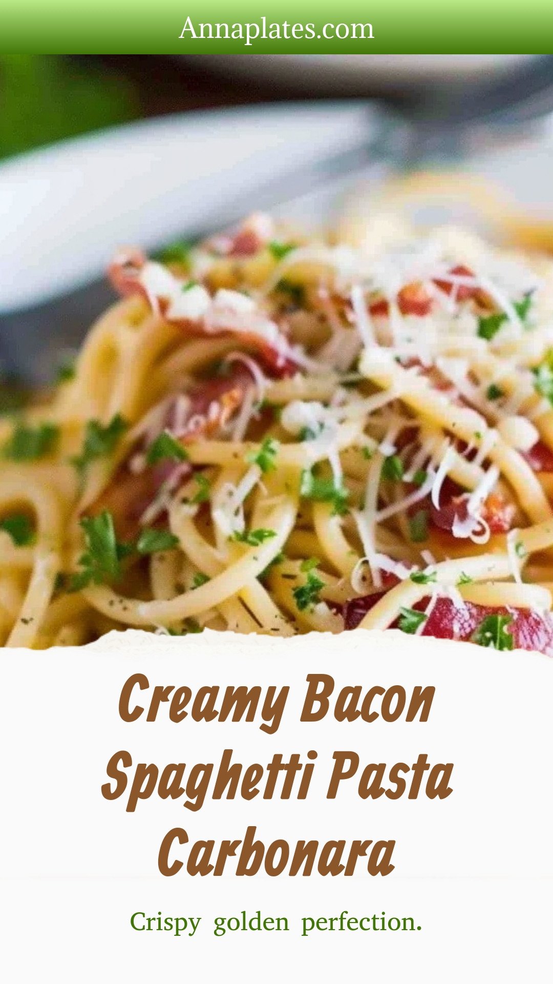 Creamy Bacon Spaghetti Pasta Carbonara