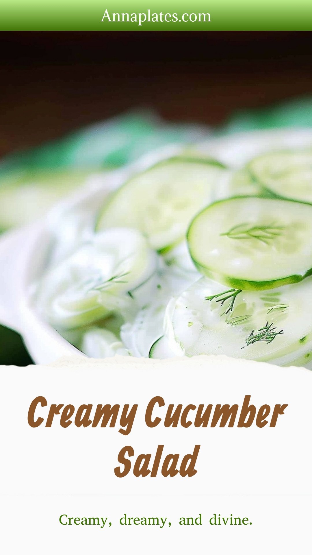 Creamy Cucumber Salad