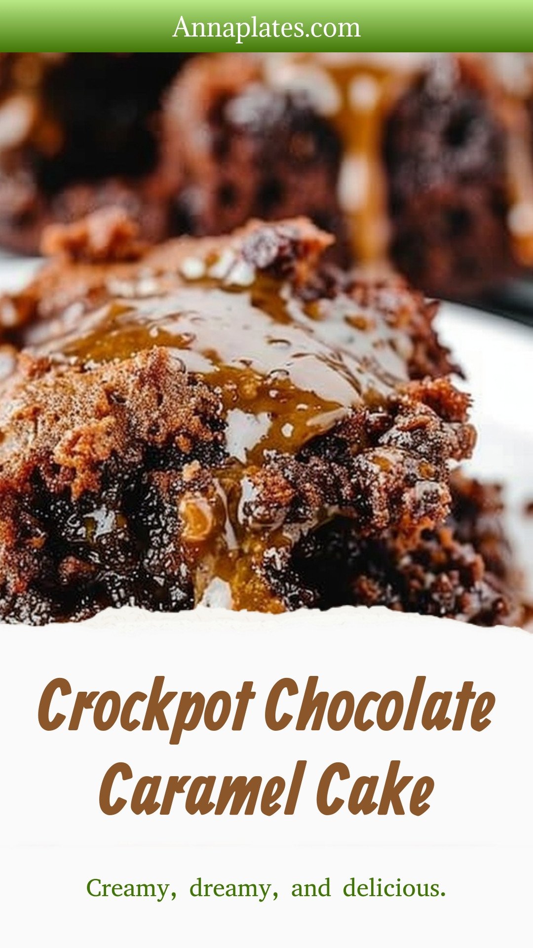 Crockpot Chocolate Caramel Cake