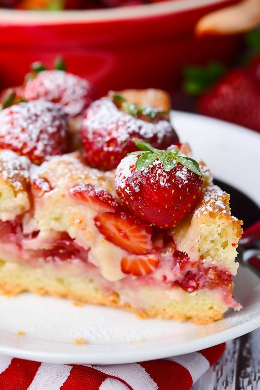 Easy French Strawberry Cake