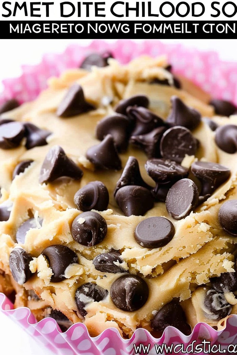 Edible Egg-less Chocolate Chip Cookie Dough