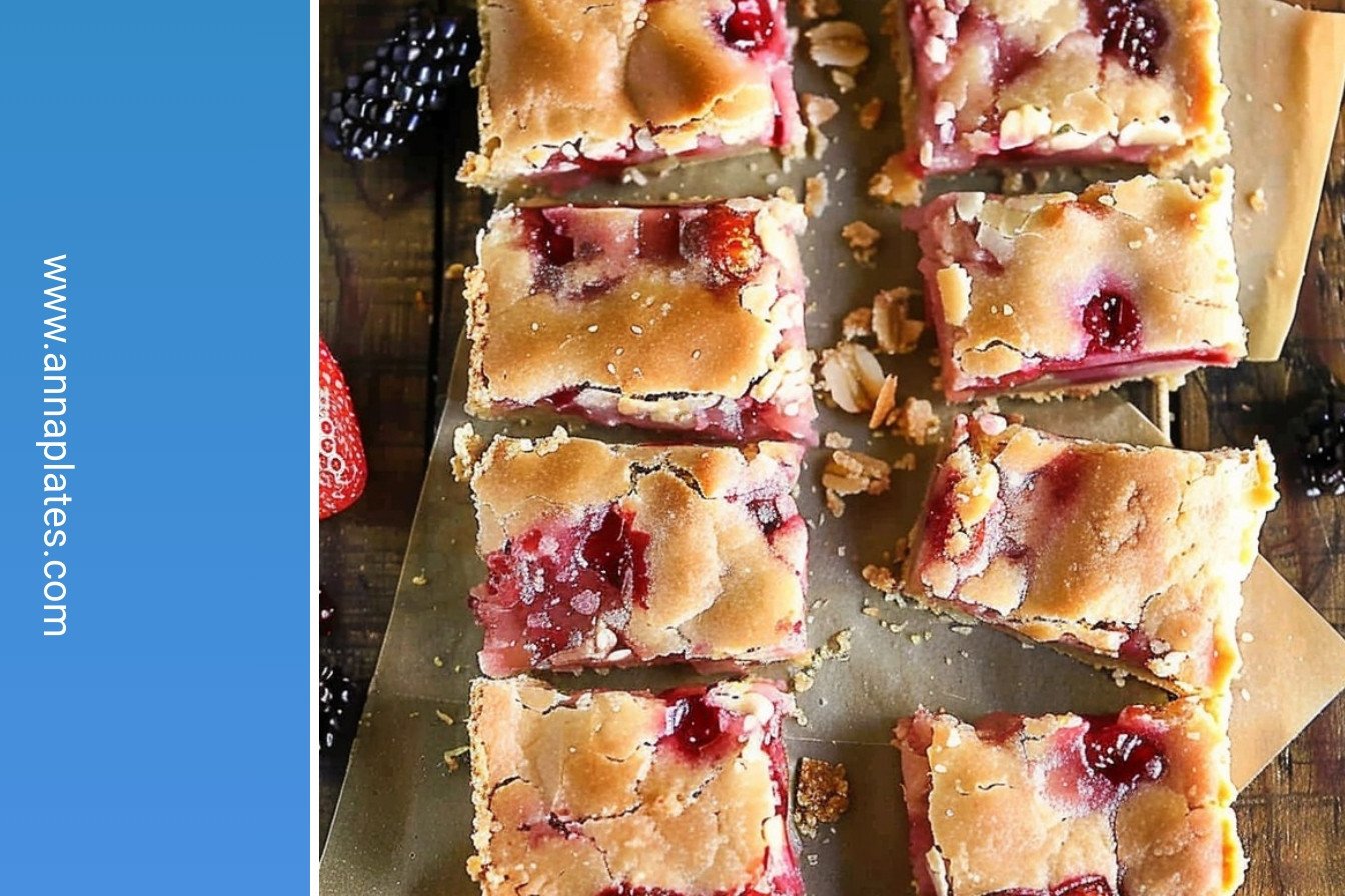 Fresh Strawberry Blondies: Crispy golden perfection