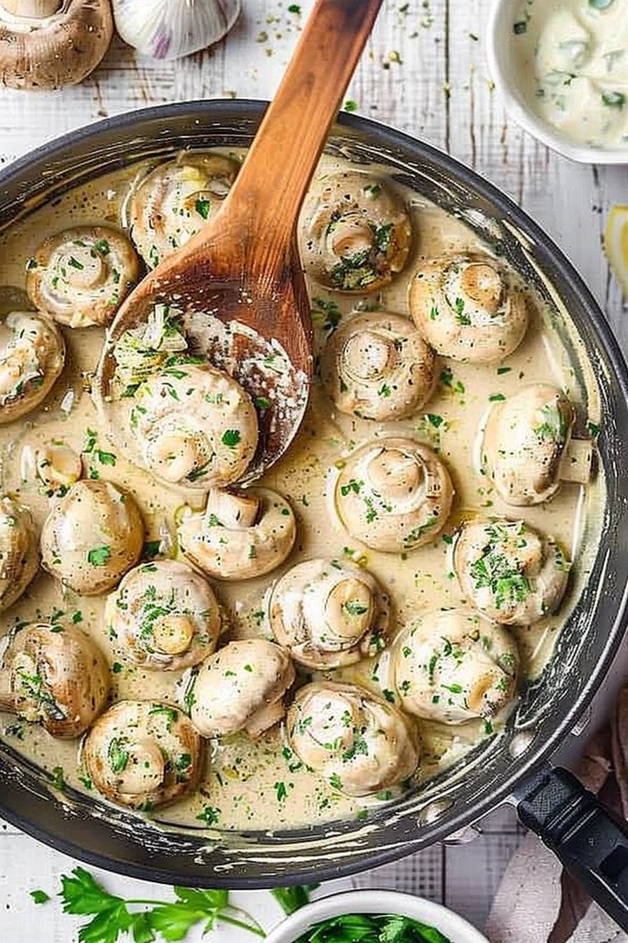 Garlic Parmesan Mushrooms