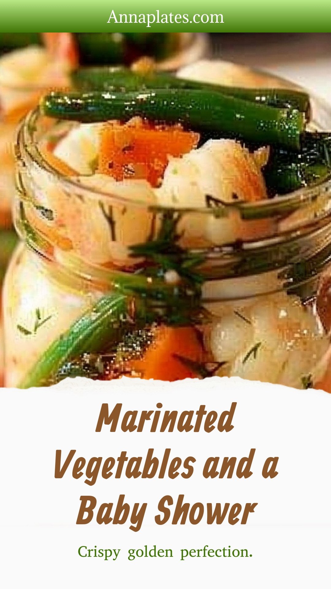 Marinated Vegetables and a Baby Shower