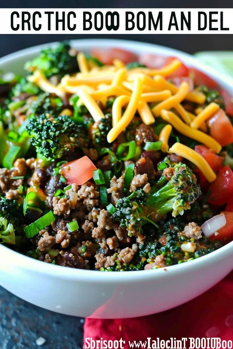 Medifast Lean and Green Recipe: Broccoli Taco Bowl