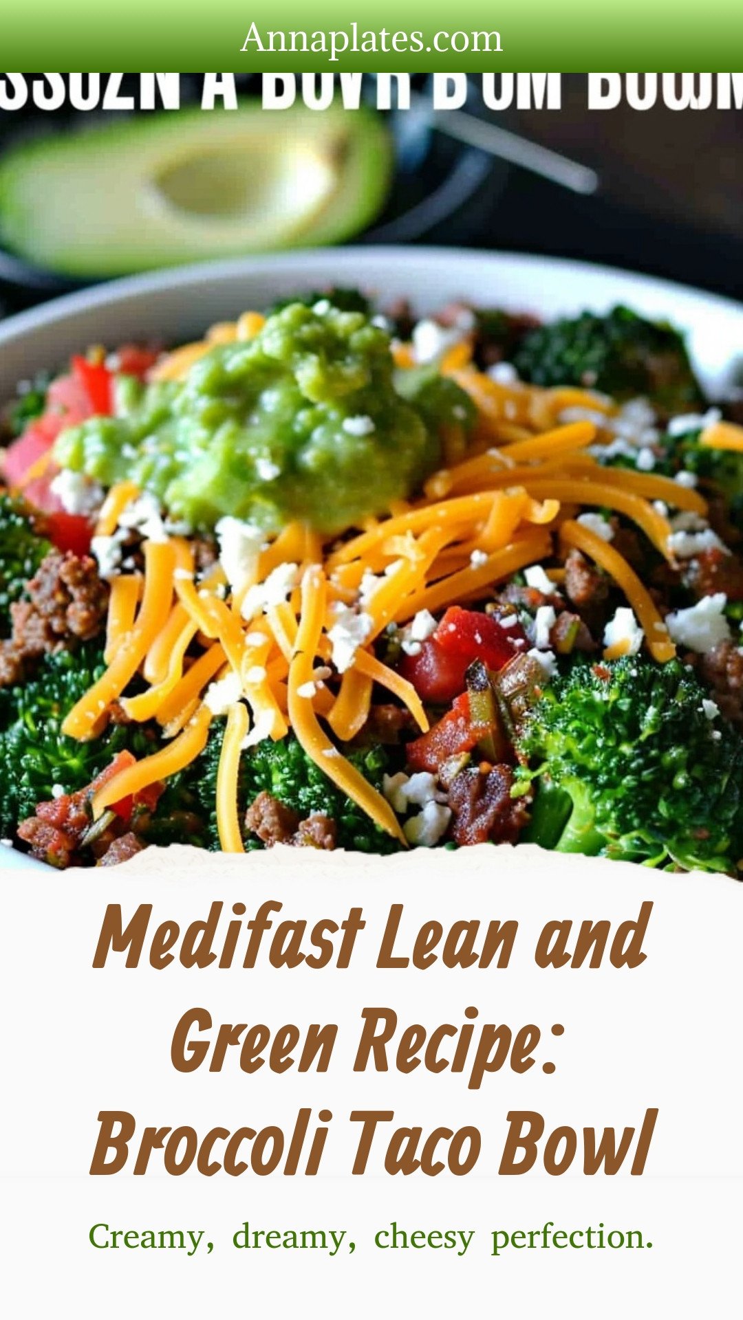 Medifast Lean and Green Recipe: Broccoli Taco Bowl