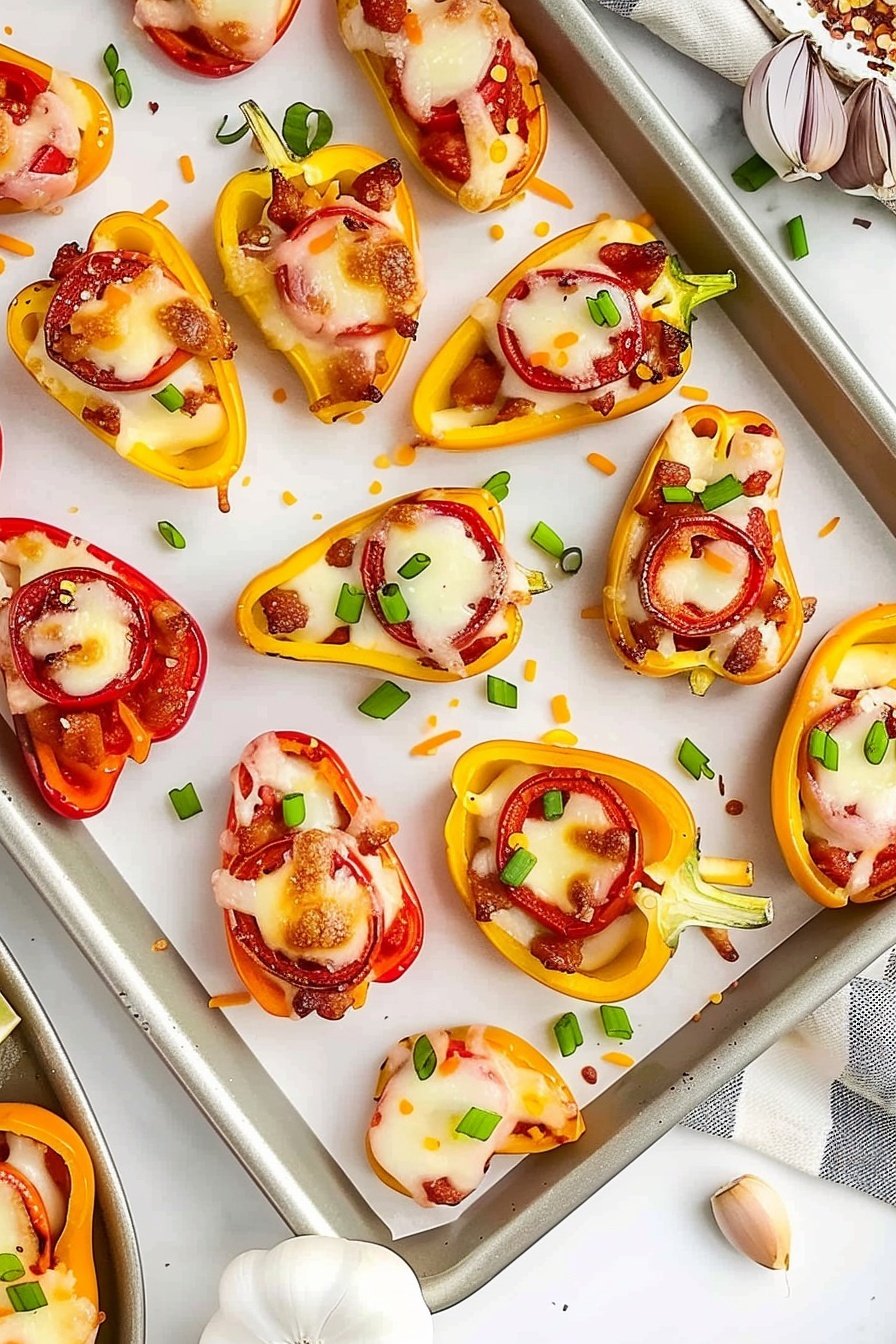 Mini Pepper Pizzas