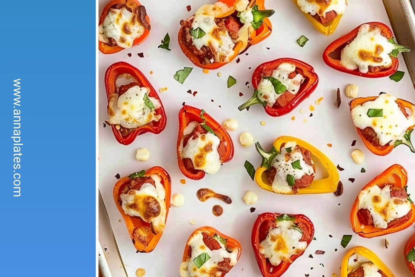 Mini Pepper Pizzas: Creamy, dreamy, and delicious.