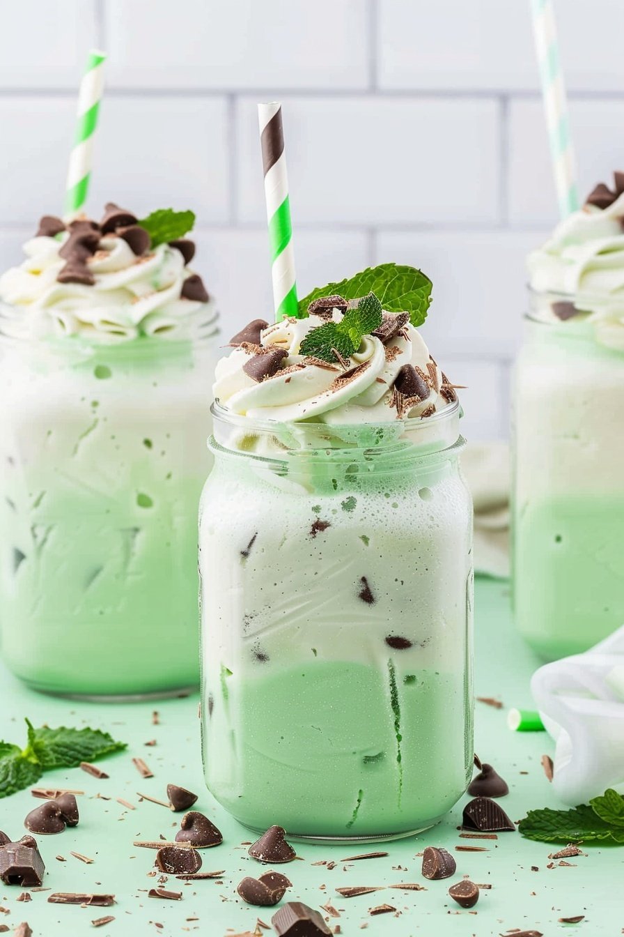 Mint Chocolate Chip Milkshake