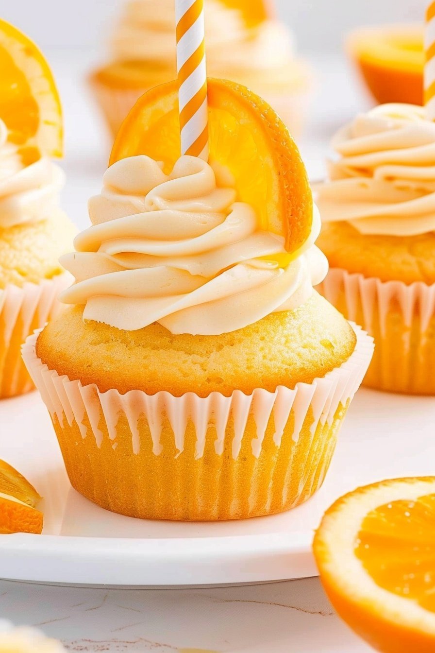Orange Creamsicle Cupcakes