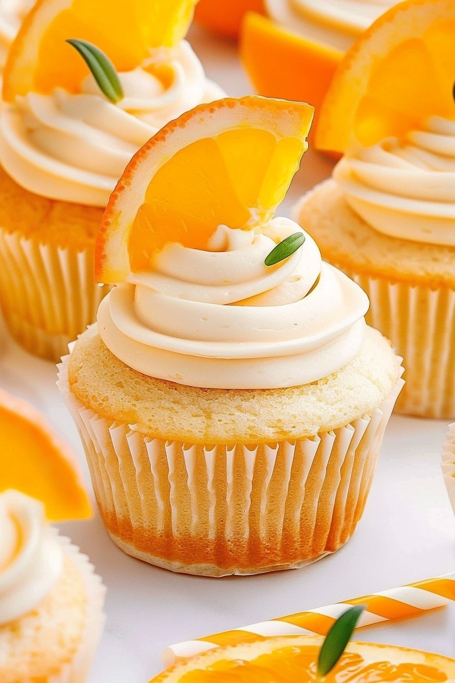 Orange Creamsicle Cupcakes