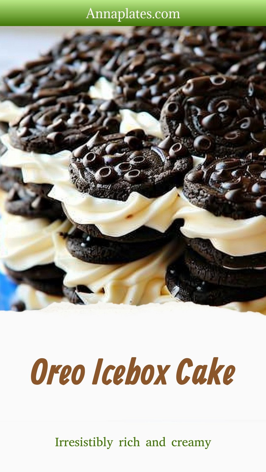 Oreo Icebox Cake
