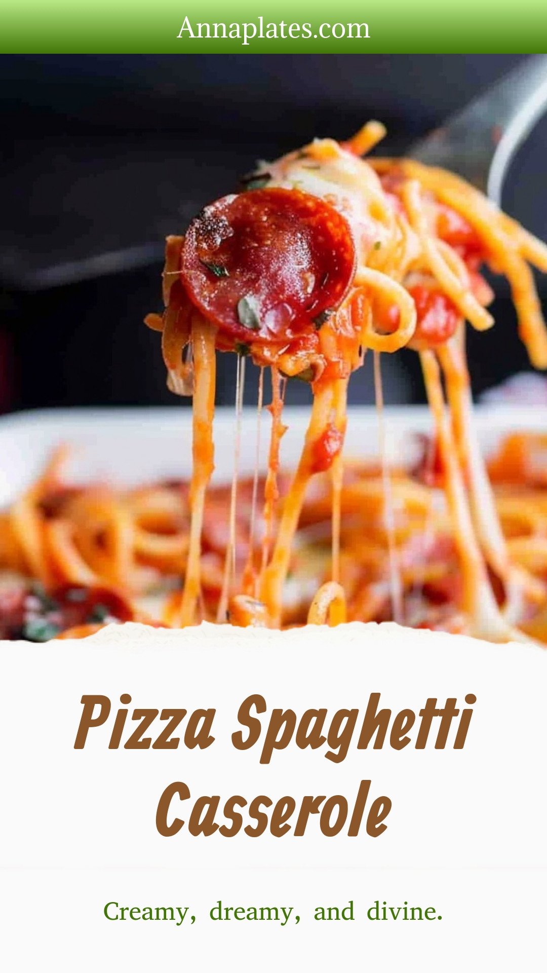 Pizza Spaghetti Casserole