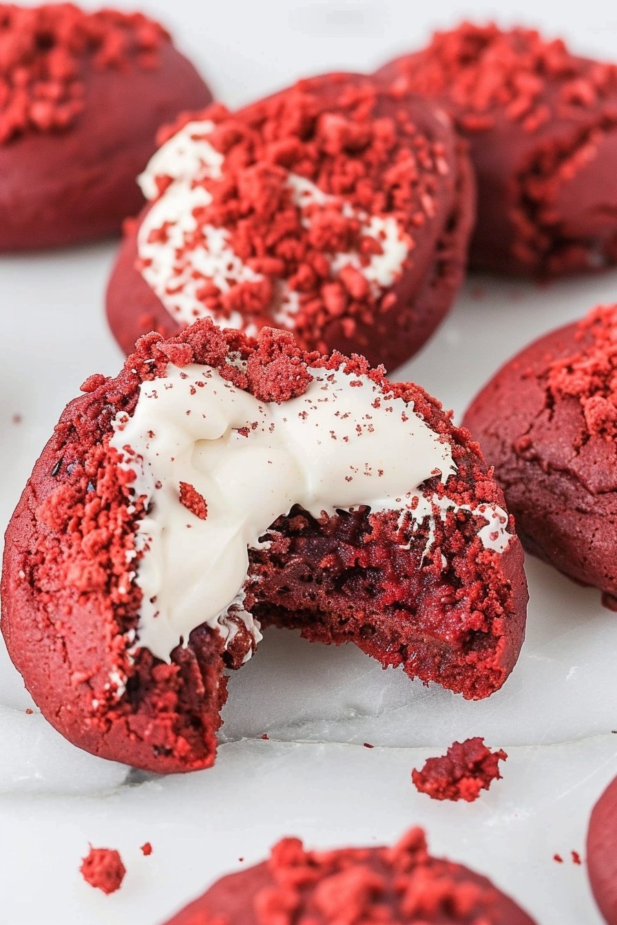 Red Velvet Cream Cheese Cookies