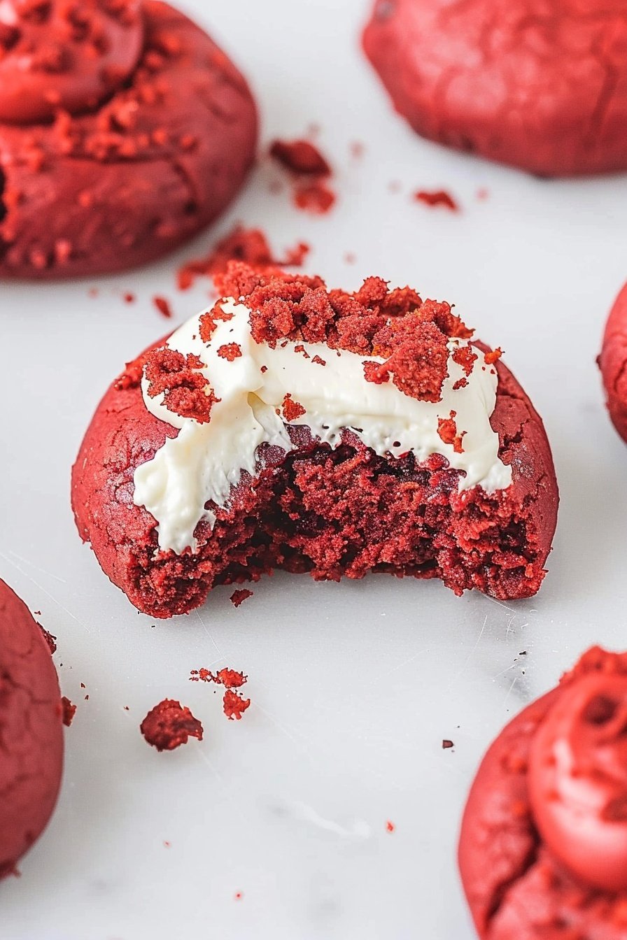 Red Velvet Cream Cheese Cookies
