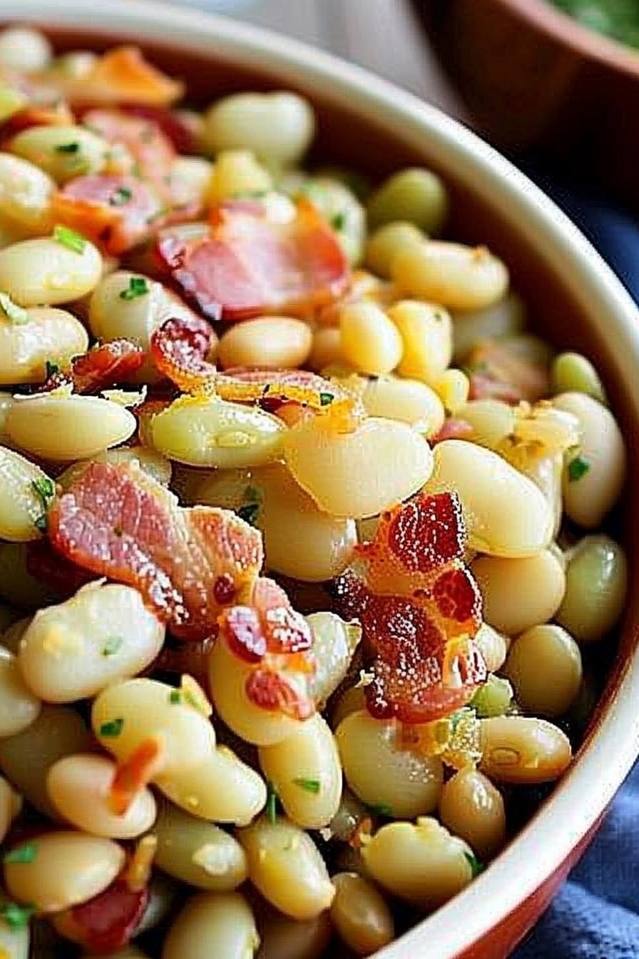 Southern Butter Beans with Bacon