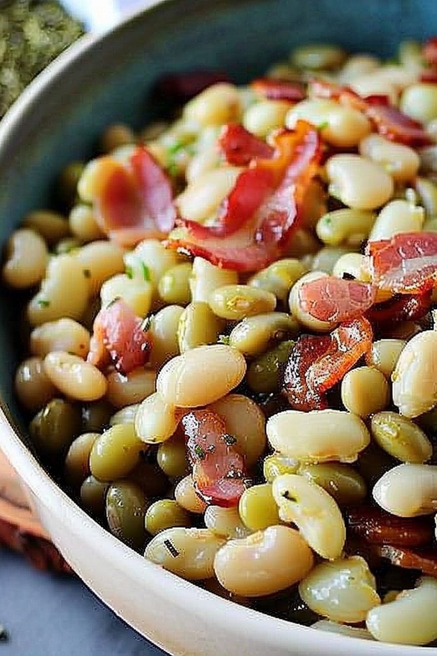 Southern Butter Beans with Bacon