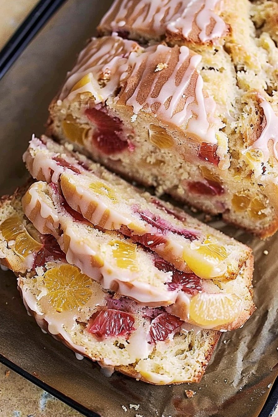 Strawberry Lemon Yogurt Bread