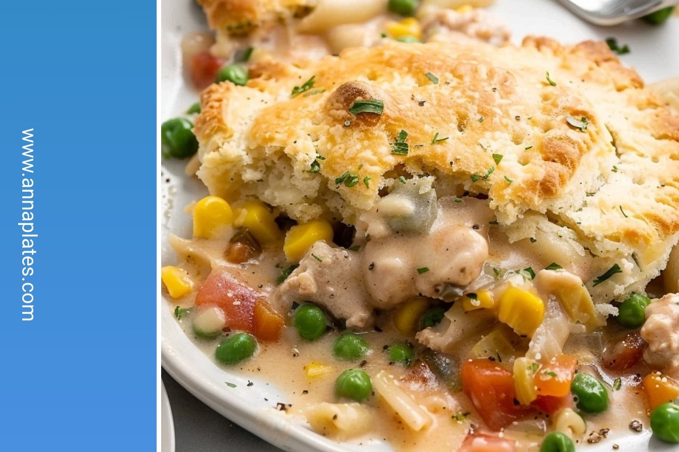 Chicken Cobbler: Irresistibly rich and creamy.