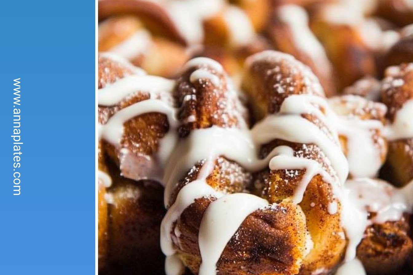 Cinnamon Roll Monkey Bread: Creamy, dreamy, irresistible perfection.