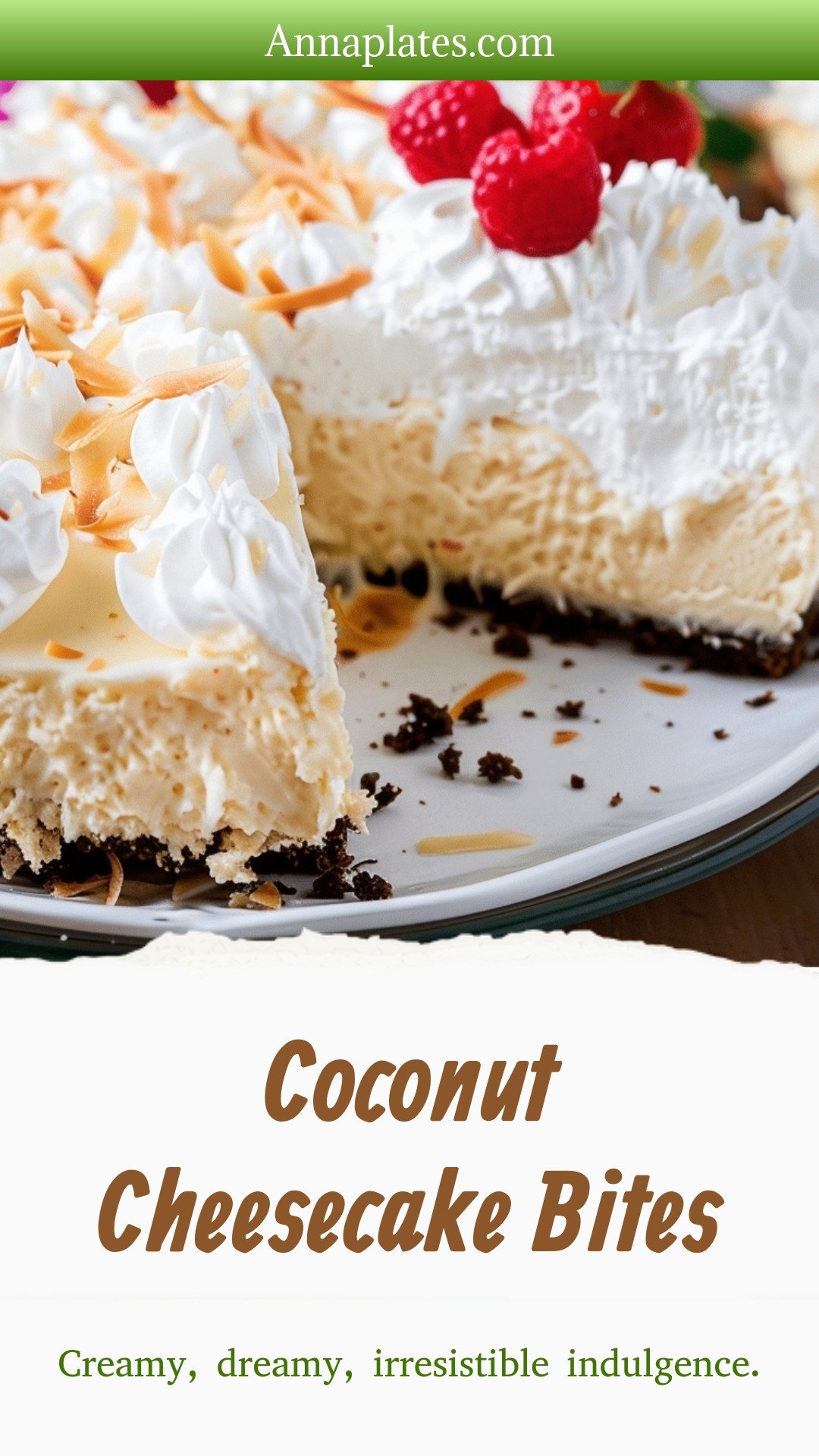 Coconut Cheesecake Bites