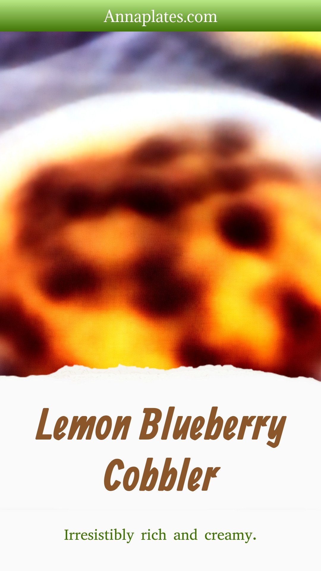 Lemon Blueberry Cobbler