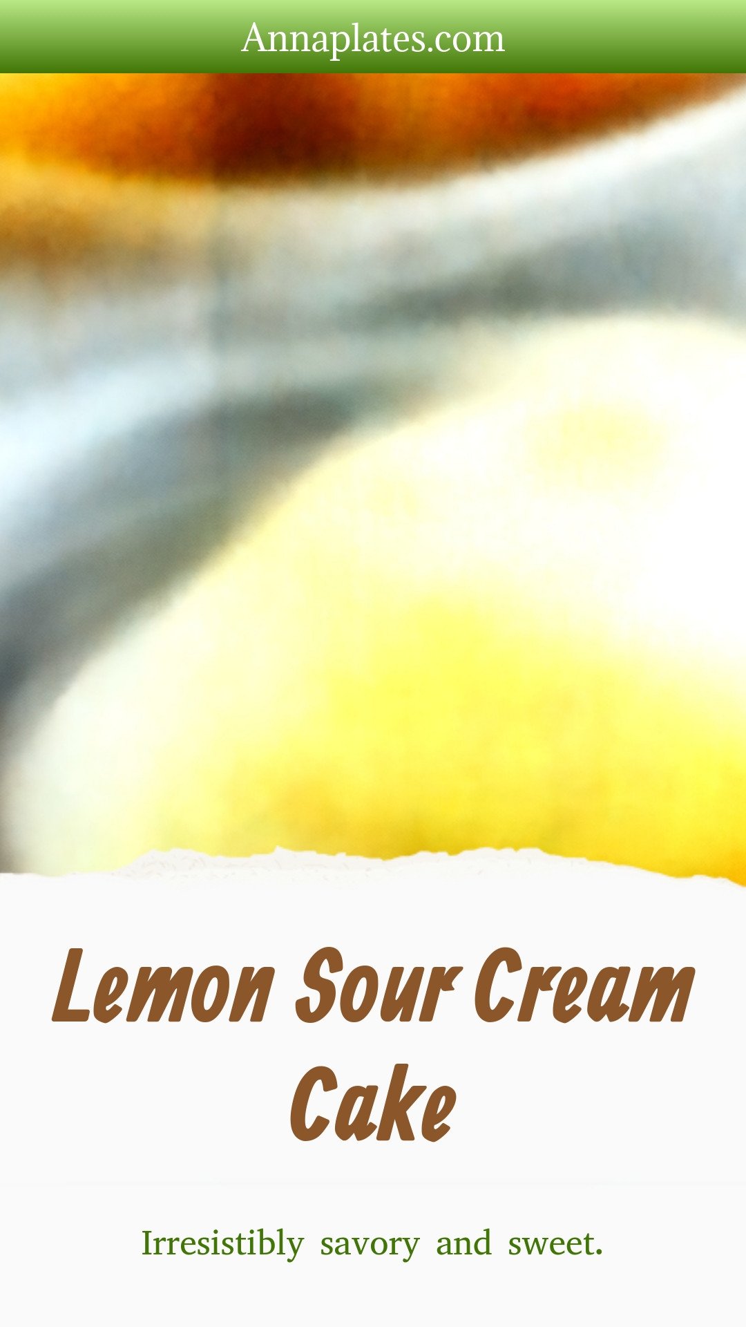 Lemon Sour Cream Cake