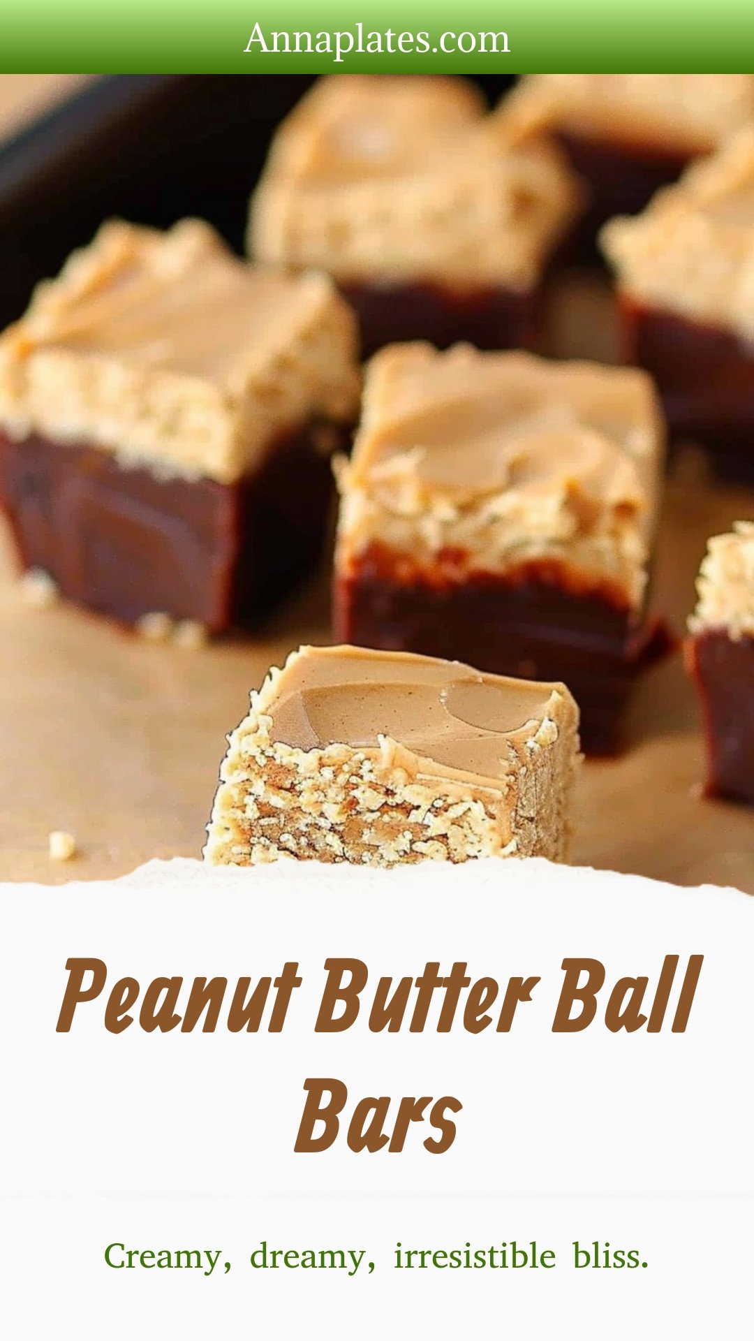 Peanut Butter Ball Bars