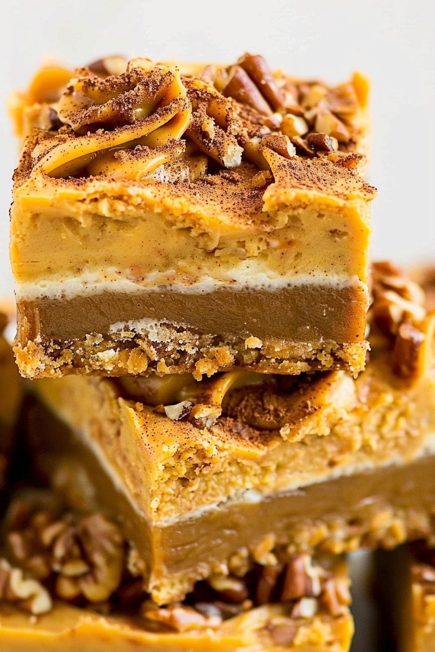 Pumpkin Cheesecake Bars