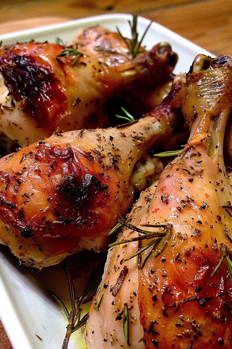 Roasted Lemon Rosemary Drumsticks