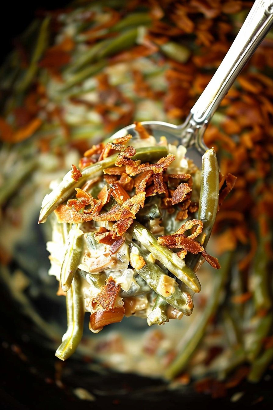 Slow Cooker Ultimate Green Bean Casserole