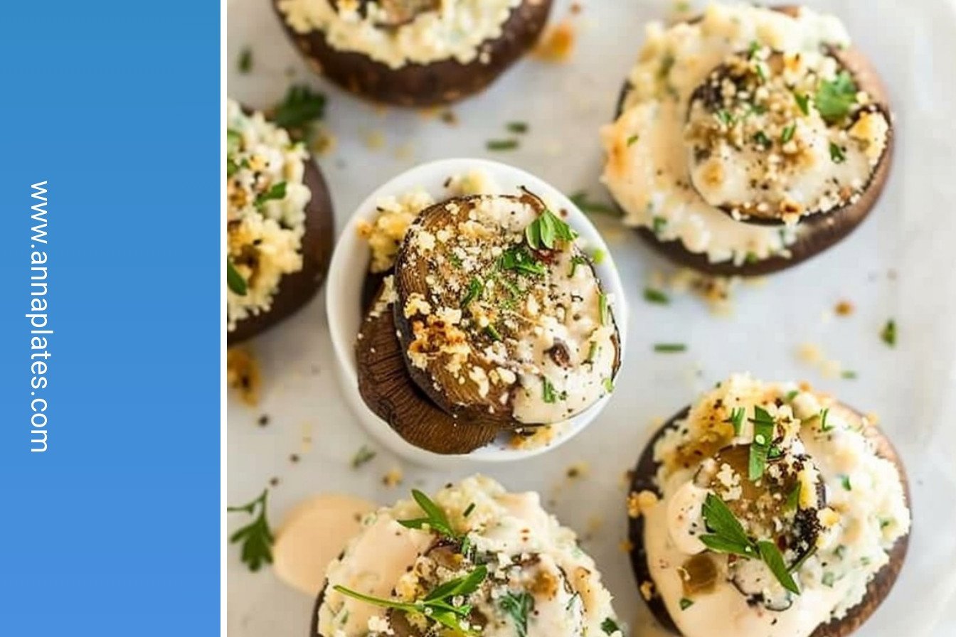 Stuffed Mushrooms: Creamy, dreamy perfection.