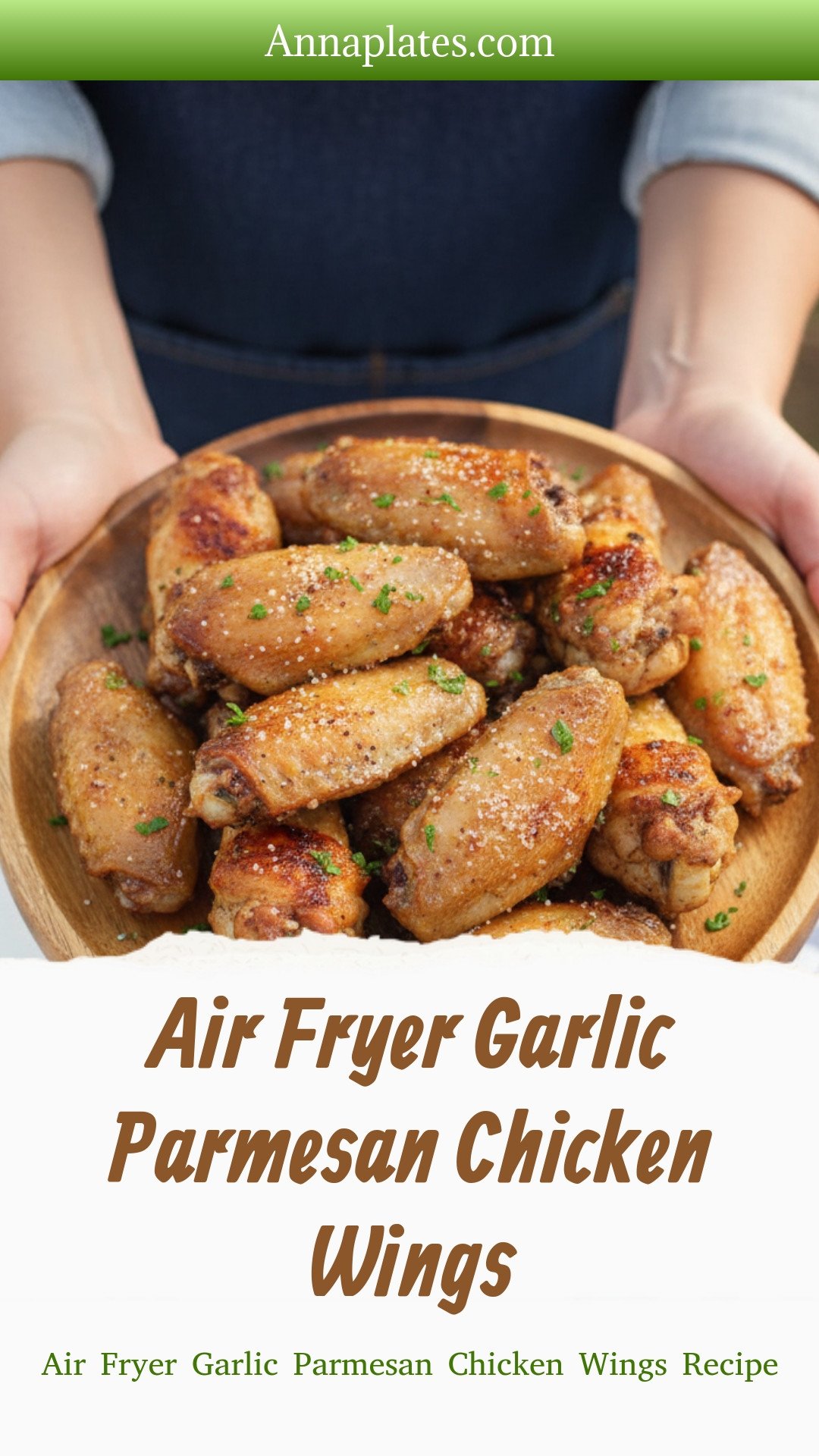 Air Fryer Garlic Parmesan Chicken Wings
