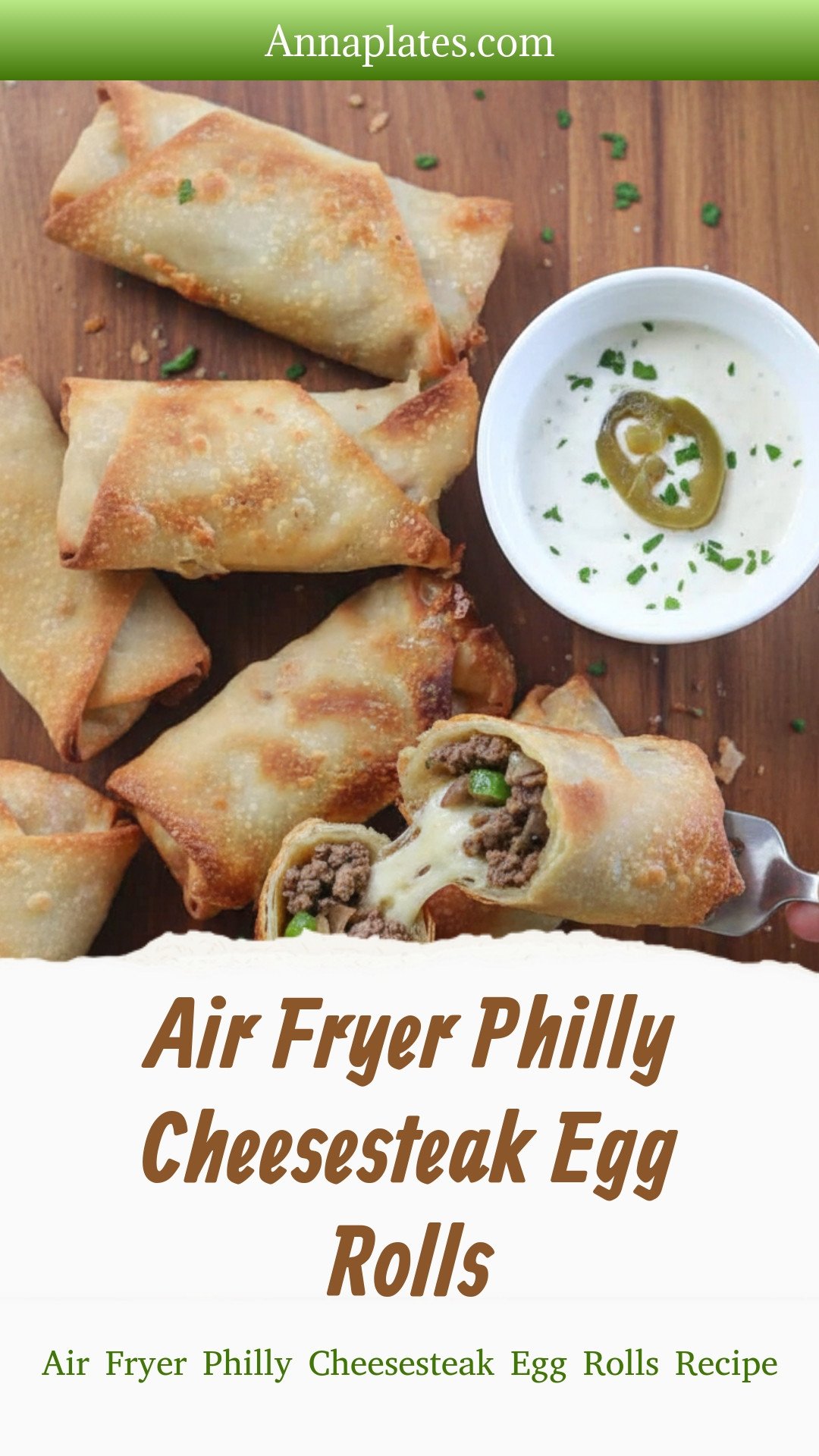 Air Fryer Philly Cheesesteak Egg Rolls