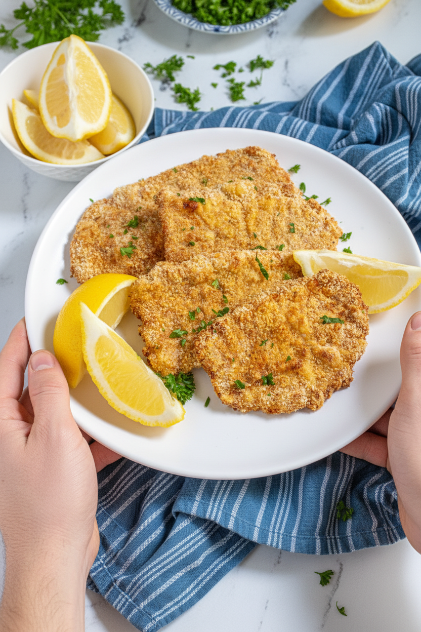 Air Fryer Pork Schnitzel - The Schmidty Wife