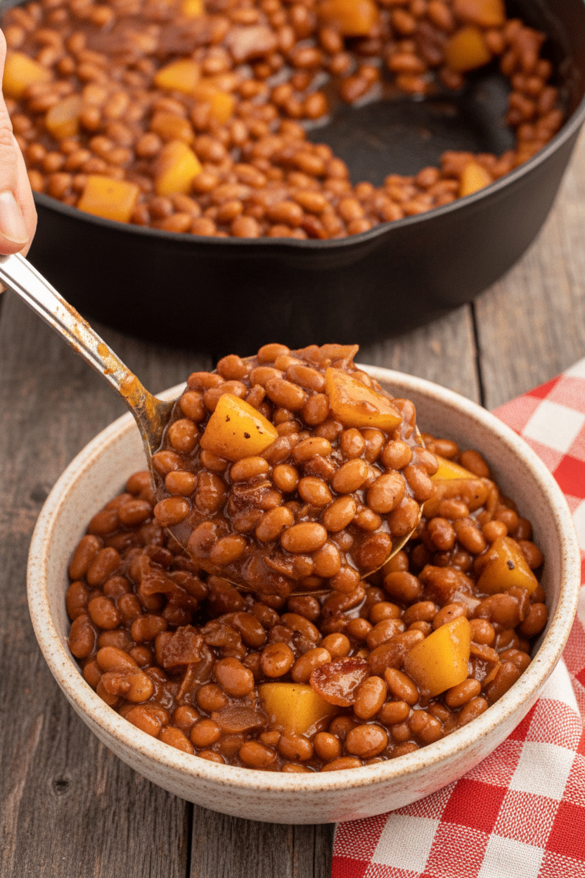 Apple Pie Baked Beans Recipe