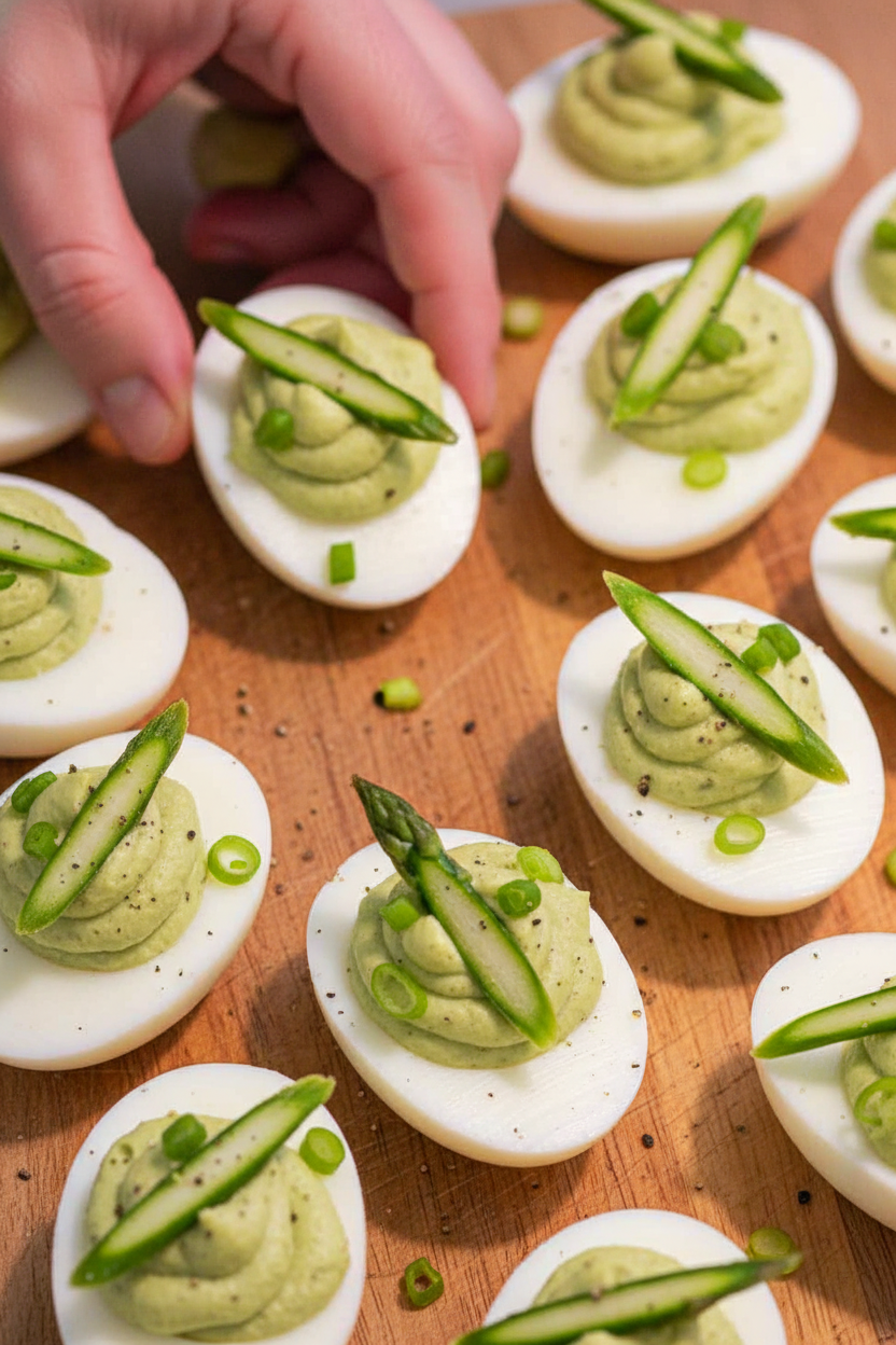 Asparagus Deviled Eggs