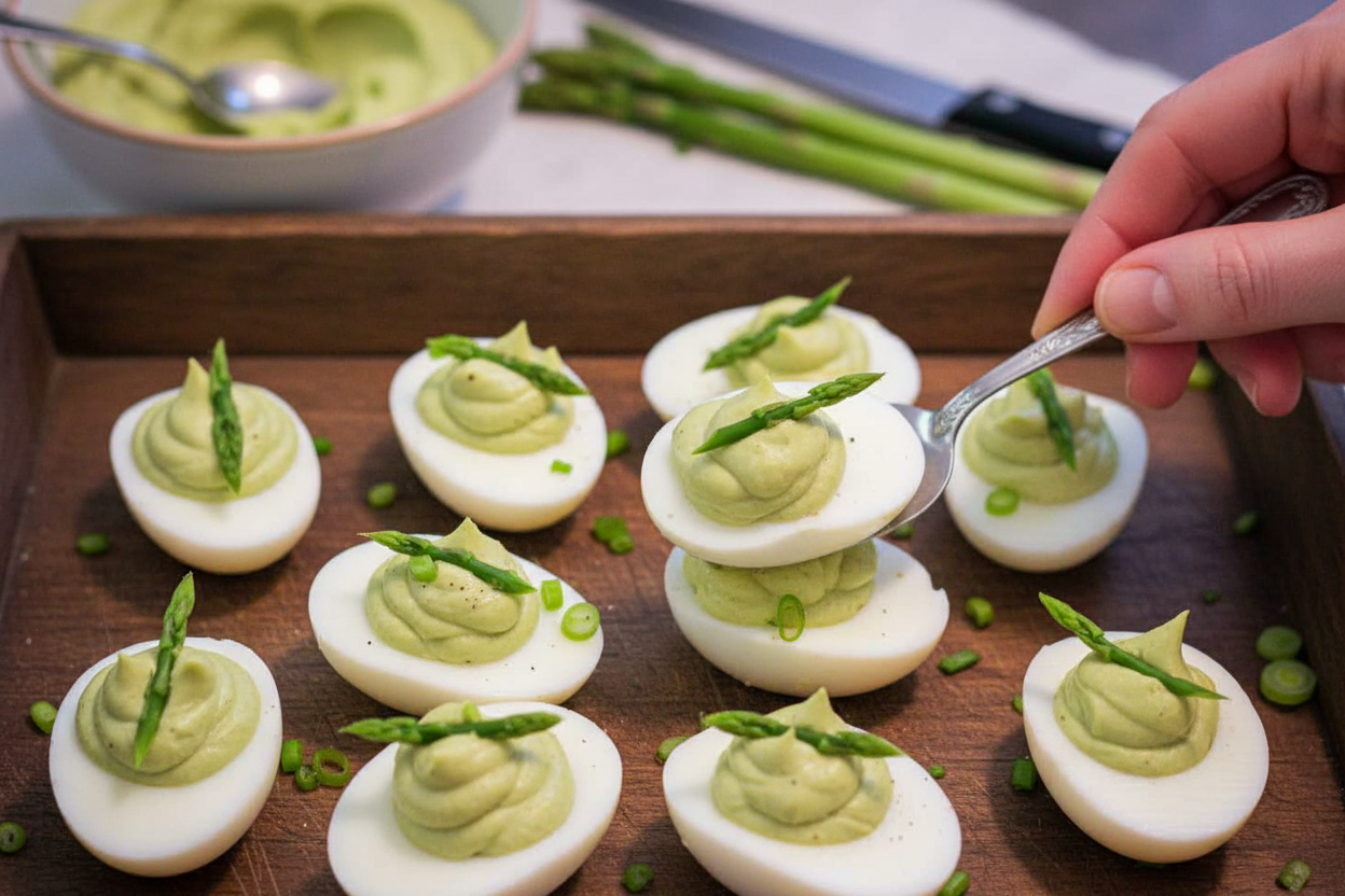 Asparagus Deviled Eggs
