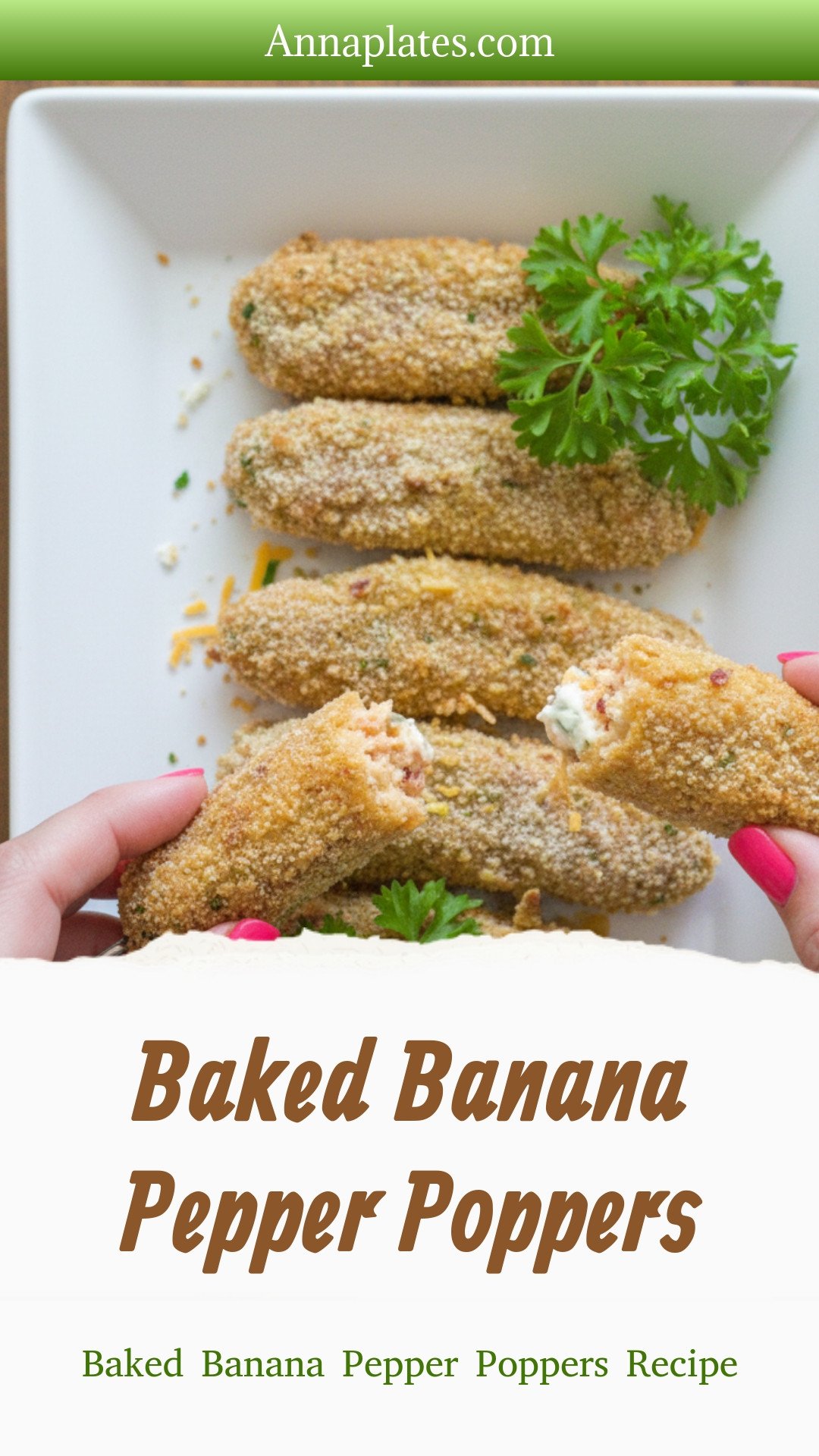 Baked Banana Pepper Poppers