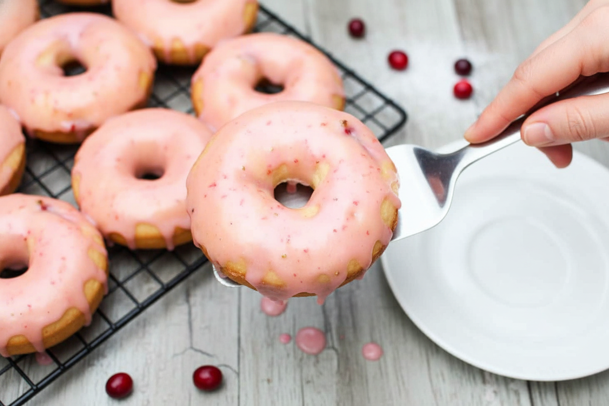 Baked Cranberry Donuts