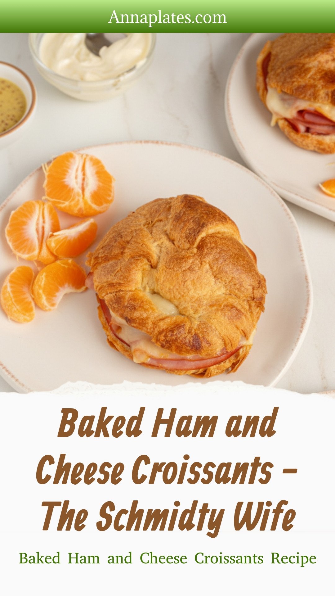 Baked Ham and Cheese Croissants - The Schmidty Wife