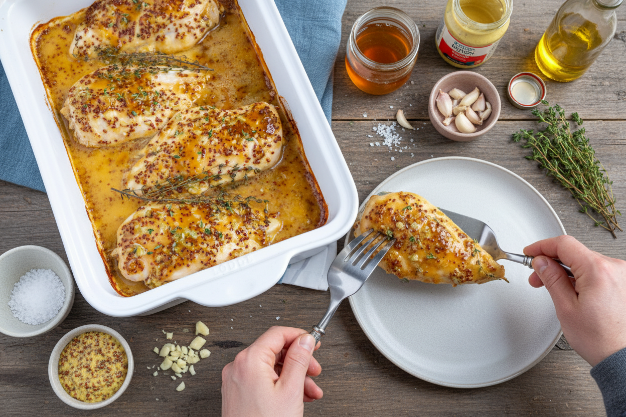 Baked Honey Mustard Chicken Breast Recipe