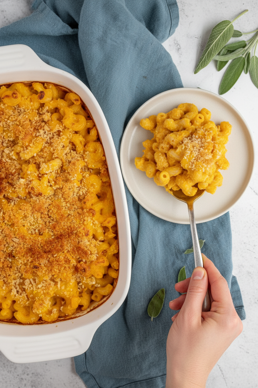 Baked Pumpkin Mac and Cheese - The Schmidty Wife