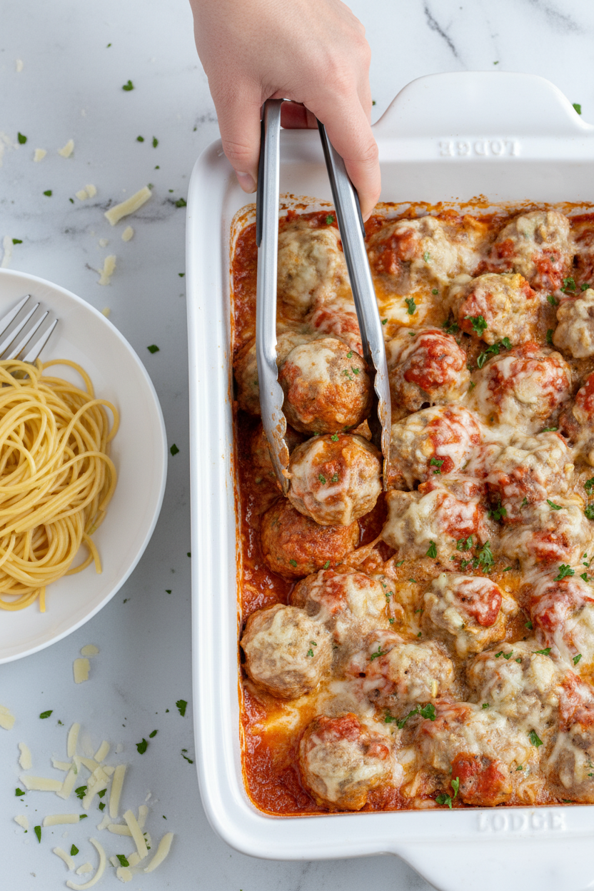 Baked Turkey Meatballs in Marinara Sauce - The Schmidty Wife