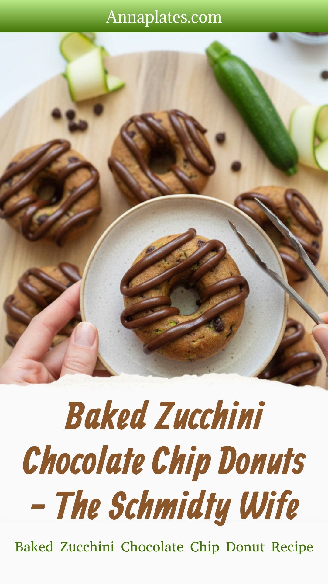 Baked Zucchini Chocolate Chip Donuts - The Schmidty Wife