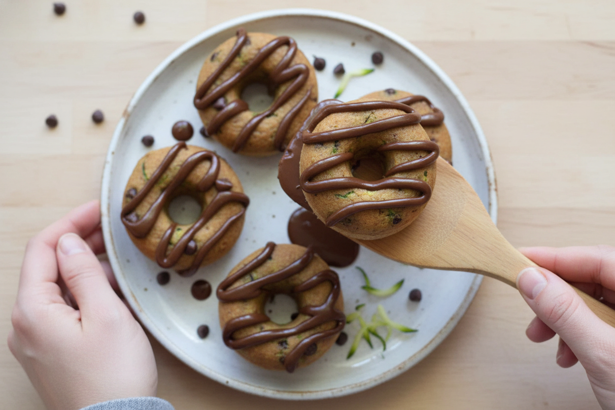 Baked Zucchini Chocolate Chip Donuts - The Schmidty Wife